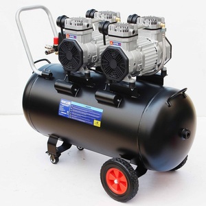 คอมเพรสเซอร์แบบขับตรงไร้น้ำมัน คุณภาพสูง OEM/ODM ปรับแต่งได้ รองรับ SIP-QT Air DD 3 แรงม้า 100 ลิตร เสียงเบาพิเศษ พร้อมล้อ - Product Image 4