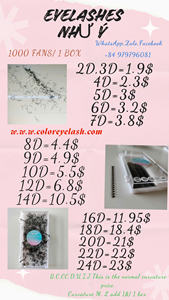 Pestañas de Plumas 3D-24D Hechas a Mano, con Efecto Fluffy, Curvatura CC, 1000 Fans, Diseñadas Según los Requisitos del Cliente, Sintéticas y Duraderas - Product Image 6