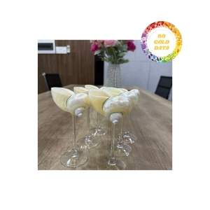 Copa decorativa de conchas marinas naturales para vino, fiesta Tropical, mesa de boda costera, centro de mesa, copa de océano hecha a mano única - Product Image 2
