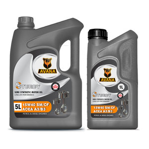 Lubrifiants Avana en gros, huile moteur à essence 15W40 SM semi-synthétique haute performance, lubrifiants automobiles certifiés ISO9001 - Product Image 1