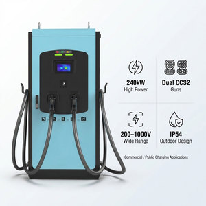 Estación de Carga para Vehículos Eléctricos de 240kW CC, de Montaje en Suelo, con Doble Conector CCS2 y Pantalla Táctil de 7 Pulgadas - Product Image 1
