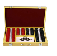 UN NOUVEAU ENSEMBLE DE LENTILLES D'ESSAI OPTIQUE 266 PCS AVEC CADRE KIT D'OPTOMÉTRIE JANTE EN PLASTIQUE ROUGE NOIR ....