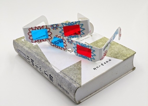 Anaglifo de papel universal, gafas 3D de papel, gafas 3D, vista de anaglifo rojo/azul, cristal 3D para vídeo de <span class=keywords><strong>película</strong></span> - Product Image 4