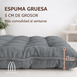 Cojín para Banco de Interior y Exterior con Funda con Cremallera, Relleno de Fibra Hueca, Almohadas Lumbares y Cojines para Asiento - Product Image 3