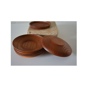 Posavasos de madera de forma redonda creativa de gran oferta, utensilios de cocina de estilo clásico y decoración de restaurante - Product Image 2