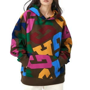 Sweats à capuche oversize élégants pour femmes avec poignets et ourlet côtelés pour un look superposé confortable - Product Image 1