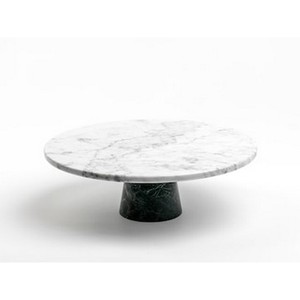 Artículos para hoteles, exhibición de pasteles de mármol, soporte de madera para postres, bandeja Circular de mármol Natural, soporte para Pastel de Bodas, soporte para pastel de forma redonda - Product Image 2