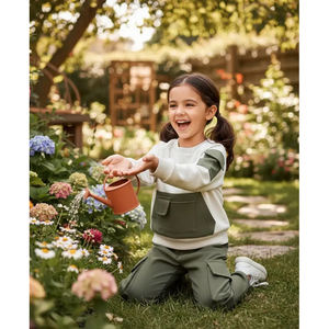 Conjunto de Sudadera con Bolsillo de Felpa para Niños, Traje de Invierno - Product Image 5