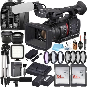 กล้องวิดีโอ AG CX350 4K พร้อมชุดจอบันทึก Atomos ชุดการ์ด microSD และเซ็นเซอร์ภาพ - Product Image 1