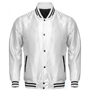 Alta calidad nueva venta completa moda Color sólido fiesta desgaste puerta invierno cálido personalizar Logo Varsity chaquetas para hombres - Product Image 1