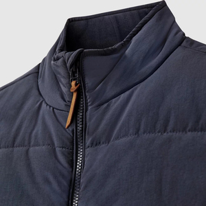 Chaleco acolchado con logotipo personalizado para hombre y mujer, chaleco cortavientos ligero de invierno con bolsillo de alta calidad - Product Image 6
