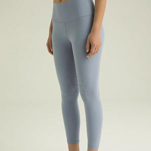 กางเกงเลกกิ้งผ้ายืดเอวยางยืดสำหรับเล่นโยคะออกแบบโลโก้ได้ตามต้องการ - Product Image 4