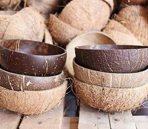 Cuencos de coco ecológicos de moda, vajilla Natural hecha a mano para batidos, ensalada, arroz, decoración moderna para el hogar y la cocina - Product Image 4