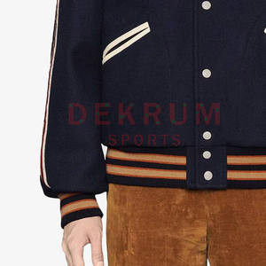 Long Sleeves Latest Design High Quality Winter Jacket Men Sports Baseball Lettermen Jackets - Product Image 2