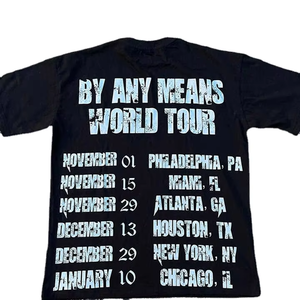 100% coton imprimé T-shirt surdimensionné pour hommes personnalisé Boxy Fit Drop Shoulder High Street Style avec des T-shirts techniques lavés - Product Image 5