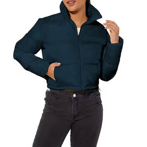 Vêtements d'extérieur matelassés, design personnalisé, look décontracté, vêtements de rue, fabricants de vestes matelassées pour femmes, logo personnalisé - Product Image 3