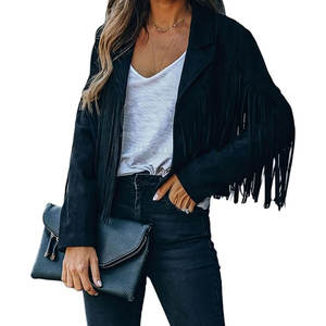 Chaquetas de Moda para Mujer Hechas en Fábrica a Precio Económico, Chaquetas Occidentales para Damas con Logotipo Personalizado Impreso al por Mayor - Product Image 1