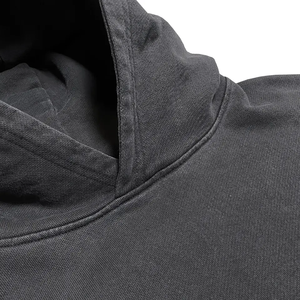 À la mode 420gsm 100% coton hiver pull à capuche hommes lourd en détresse en gros Vintage pierre lavée sweats à capuche - Product Image 2