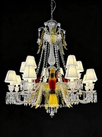 Lustre Bakarat en cristal, luminaire décoratif en forme de perroquet pour club-house et hall