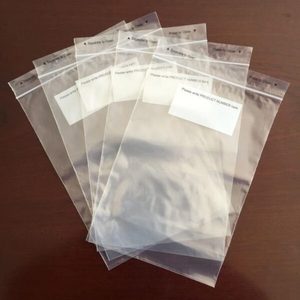 Repeated Use <b>Waterproof</b> PE Plastic Frosted Clear 0.5 Mil Ziplock Pouch Custom Matte Zipper Bag Embossed Clothing <b>Socks</b> Shoes Fur - Product Image 3