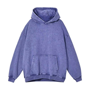 เสื้อฮู้ดกันลมมีฮู้ดสำหรับผู้ชายผ้าฟลีซ100% โอเวอร์ไซส์ออกแบบได้ตามที่ต้องการปัก3D อย่างมืออาชีพสำหรับฤดูหนาว - Product Image 4
