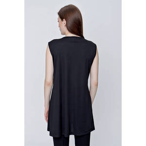 Tunique sans manches noire - Haut décontracté de loisirs - Product Image 4