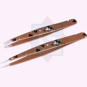 Pinzas de Cejas Inclinadas de Acero Inoxidable de Alta Calidad Profesional, Coloridas, con Logotipo Personalizado para Ojos - Product Image 6