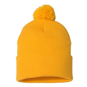 OEM New Wholesale Computer Knitted Custom Logo/Size Unisex Adult <b>Wool</b>/Cotton Solid Pattern Pom Pom <b>Beanie</b> <b>Hats</b> - Product Image 2
