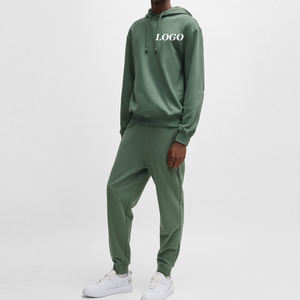 Chándal de Manga Larga con Logotipo Personalizado para Hombre, para Pedidos al por Mayor, Chándales para Hombre para Correr con Cierre de Cremallera y Capucha - Product Image 1