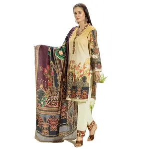 Premium Quality 2022 Latest Design Wholesale pakistani ladies summer shalwar kameez customized color size best stitching Quality