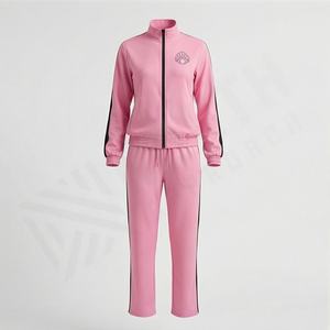 Conjuntos Deportivos de Poliéster con Capucha y Estampado para Mujer, Diseño de Logotipo Personalizado, Ropa Deportiva al por Mayor, Atuendo Atlético para Gimnasio y Fitness, Tela Elegante - Product Image 1