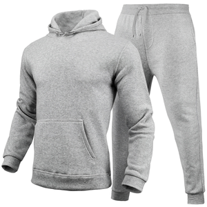 Ensemble de survêtement unisexe en molleton technique 100 % coton pour hommes, idéal pour l'entraînement, le sport, la salle de sport, le fitness, surdimensionné et doux - Product Image 4