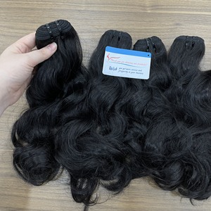 Cabello crudo Cabello vietnamita de alta calidad Onda natural Color negro natural Cabello crudo dibujado Doble - Product Image 4