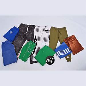 Venta al por mayor de ropa de calle personalizada de algodón pesado apilado acampanado correas laterales pantalones de pierna ancha pantalones de chándal para hombres y trosars - Product Image 6