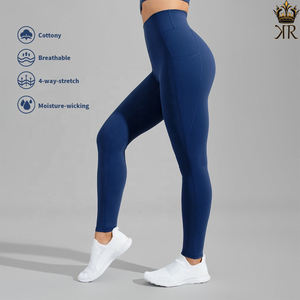 MIQI personalizar gimnasio Leggings levantamiento de glúteos cintura alta entrenamiento Yoga Pantalones deportes Fitness mujeres Yoga Leggings con bolsillo - Product Image 3