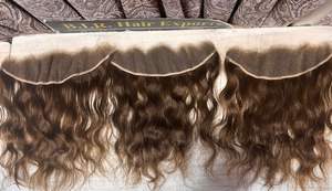 Blessing 100% Extensions de Cheveux Humains Indiens Bruts Meilleur Prix Bundle Fermeture avec Texture Profonde Droite Afro Kinky Styles HD Lace - Product Image 5