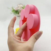 Moule à gommes en silicone de qualité alimentaire de dessin animé circulaire personnalisé moules en silicone pour gâteaux bonbons chocolat fruits glaçons