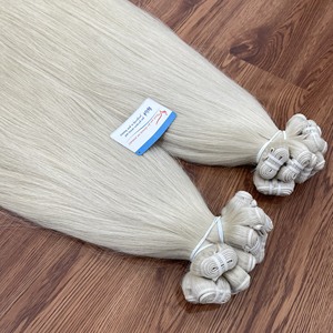 Vente en gros d'extensions de cheveux humains vietnamiens, faisceaux de cheveux à trame de platine, cheveux de luxe vierges à double tirage - Product Image 4