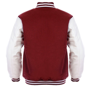 Chaqueta Universitaria de Satén de Alta Gama para Mujer, Color Blanco Marrón, Impermeable, de Invierno, Estilo Bomber, con Forro Polar Cálido - Product Image 4