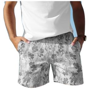 Pantalones Cortos de Camuflaje con Logotipo Personalizado para Hombre, Estilo Urbano Informal, a la Moda, Cómodos para Usar al Aire Libre, 100% Poliéster, Resistentes al Viento - Product Image 1