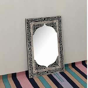 Espejo de Pared Decorativo de Lujo Hecho a Mano con Incrustaciones de Hueso, Ecológico, Duradero, con Marco de Estilo Moderno para Sala de Estar, Entrada, Dormitorio - Product Image 5