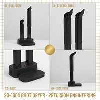 Séchoir à chaussures et bottes à convection thermique SD-100S avec tubes extensibles silencieux, efficacité 60 % supérieure, séchage rapide, désodorisant pour la maison et le ski