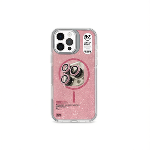 Funda para Teléfono Móvil IP14 con Acabado Brillante, Protección Total de TPU+PC, con Soporte y Protector de Cámara para Air Cushion - Product Image 1