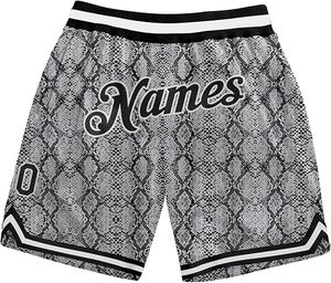Short streetwear vintage pour homme Short de basket-ball à double maille uni rétro avec impression personnalisée - Product Image 4