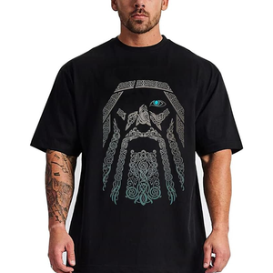 T-shirt respirant en coton avec logo personnalisé graphique T-shirts pour hommes de grande taille 100% T-shirt surdimensionné fabriqué en matériaux de haute qualité - Product Image 1