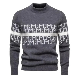 Matériau durable sur mesure pour hommes Pull à argyle à manches longues Vente à chaud Pull à argyle respirant avec de nouveaux designs - Product Image 4