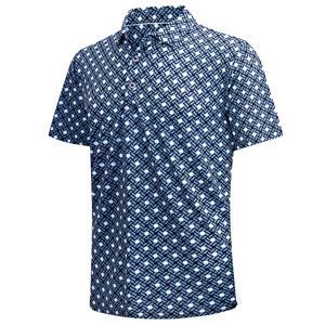 Camisetas de golf de poliéster en blanco por sublimación, camisetas lisas con logotipo personalizado con cuello levantado, polos de talla grande para hombre - Product Image 1