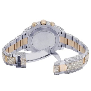 Hip Hop Stylish Luxury Men's <b>Wrist</b> Watch Moissanite Diamond VVS Clarity ETA Quartz Movement Stainless Steel <b>Band</b> Crafted Jewelry - Product Image 4