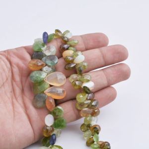 ลูกปัดพลอยธรรมชาติทรงหยดน้ำเจียระไน ขนาด 8 นิ้ว สำหรับทำเครื่องประดับชั้นดี - Product Image 6