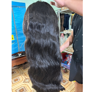 Peluca frontal Peluca con cierre de encaje Cabello humano crudo vietnamita virgen Venta al por mayor Encaje HD Encaje transparente - Product Image 3
